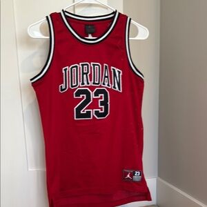 Jordan Red Jersey with 23 Design